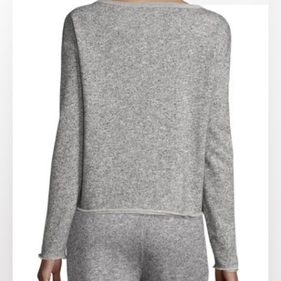 ATM Crewneck Sweatshirt Oversized Relaxed Raw Hem Gray Anthony Thomas Melillo M - Picture 2 of 11